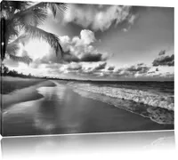Gerahmtes Bild Slim Frame Strand Gras - Meer