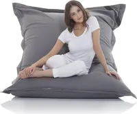Lazy Bag Sitzsack Baumwolle - Dunkelgrau