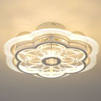 50cm Deckenventilator Ventilator mit Beleuchtung Leuchte LED Licht Beleuchtung + Fernbedienung
