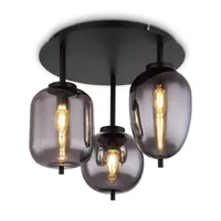 Deckenleuchte Wohnzimmer Rauchfarben Deckenlampe Schlafzimmer Rauchglas Küche