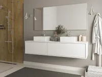 Waschbeckenunterschrank hängend - Weiß - 150 cm - ISAURE II