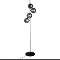 Stehleuchte Neptun,4-flammige (G9) aus Metall in Schwarz