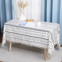 Ubrus Boho Voděodolný obal na stůl Omyvatelný obdélníkový bavlněný zahradní ubrus (140x260cm)