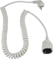 AS SCHWABE uzemňovací kontaktní spirálový kabel bílý (70412)