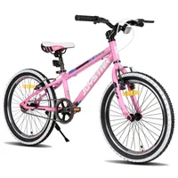 JOYSTAR 20 Zoll Kinderfahrrad für Jungen & Mädchen im Alter von 7-12 Jahren Hardtail Mountainbike für Kinder mit 1-Gang, Rosa