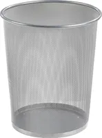 Papierkorb - Silbergrau - Metallgeflecht - 20 Liter
