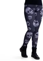 cosey - Halloween-Line Leggings (Einheitsgröße) - Design Totenschädel