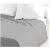 Bettlaken aus 100 % Baumwolle, 180 x 290 cm, hellgrau