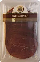 Rinderschinken 100% Beef regionales Rindfleisch | Schinken Rind Aufschnitt | Rindswurst geräuchert | Abgehangener Schinken aus dem Räucherofen 80g
