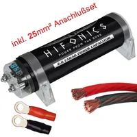 Hifonics HFC2000 - 2 Farad Powercap + 25mm² Kabel Anschlußset