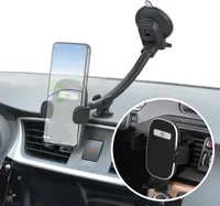 Wicked Chili extra lange KFZ Handyhalterung mit Schwanenhals für Auto, LKW, Transporter, Universal kompatibel mit iPhone 15 14 13, Samsung Galaxy, Pixel, vibrationsfrei (2in1 mit Lüfter Halterung)