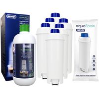 6x Wasserfilter von Wesper kompatible mit DeLonghi + Delonghi 500ml ecoDecalk entkalk