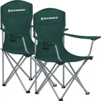SONGMICS 2er Set Campingstühle bis 150 kg belastbar stabiles Gestell Klappstühle