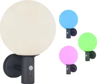 RGB LED Wandleuchte, Bewegungsmelder, App Steuerung, H 37 cm