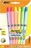 Textmarker Highlighter Grip Pastell mix 12pcs BIC