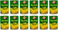 Food-United Ganze Baby Birnen leicht gezuckert 12 Dosen ATG 200g geschält