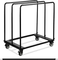 Aopunly Plattenwagen Plattenkarren Fahrwagen Werkstattwagen 100x97x61cm bis 680KG Transportwagen