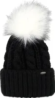 Birendy Pudelmütze PB109A mit Fellbommel aus Kunstpelz Mütze Beanie