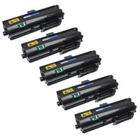 vhbw 5x Toner kompatibel mit Kyocera ECOSYS P 2200 Series, 2235 d, 2235 dn, 2235 dw, 2235 Series Drucker - Kompatible Tonerkartuschen, Schwarz