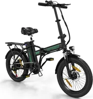 HITWAY faltbares Elektrofahrrad, 20-Zoll-Elektro-Fatbike, 36V 12 Ah Pedelec, abnehmbarer Akku, unterstütztes Treten, Reichweite 35–90 km