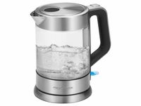 ProfiCook PC-WKS 1107 G Edelstahl-Glas-Wasserkocher, 1,5 Liter, 2200 Watt, Edelstahlheizelement, Inox