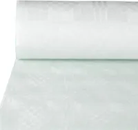 48 Papiertischtuch mit Damastprägung 100 m x 1 m weiss