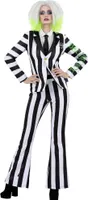 Beetlejuice - Kostüm - Damen SM2963 (S) (Schwarz/Weiß)