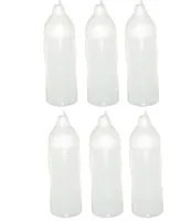 6 transparente Quetschflaschen 350 ml tropffrei Ketchupflaschen Senfflasche Mayonaiseflasche