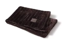 Rituals Kuscheldecke 130x170 cm - Dunkelbraun,129 €, Streifenstruktur Design, Flauschige Decke aus Kunstfell - 100% Polyester