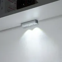 10cm LED Unterbauleuchte Dimmbar Aufladbar Lichtleiste mit Bewegungssensor Schranklicht Küchenleuchte, Kaltweiß