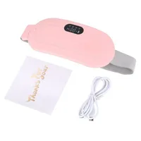 Perioden Wärmegürtel,Heizkissen,Elektrische Kabellos,USB Tragbares,3 Temperatur,für Regelschmerzen/Bauchschmerzen/Unterleibschmerzen/Rückenschm(Rosa)