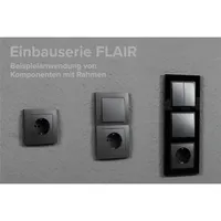 Třídílná sada zásuvek McPower Flair ''Beginner 2S'', antracitová barva