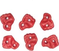 Klettergriffe Klettersteine M 6 Stk - Rot