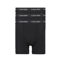 Calvin Klein Herren 3er Pack Baumwollstrümpfe, Schwarz S