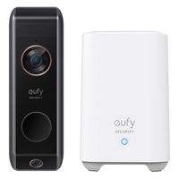 Eufy Doorbell Dual Cam 2K Pro inkl. Homebase 2 E8213G11 - Smart Home Türklingel -schwarz
