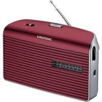 Grundig Music-60 rot-silber Kofferadio UKW/MW