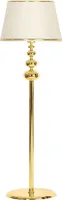 Opviq, Vega 3 - Gold, Cream, Stehlampe, METALLKÖRPER, Gold, 160 x 40 x 40 cm