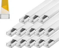 ARLI Kabelkanal selbstklebend / schraubbar mit Bodenlochung 30 x 20 mm - 12 m Installationskanal