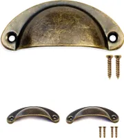 'FUXXER® Antike Möbel-Griffe, Schubladen-Griffe, Antik Bronze Design, 115 x 24 mm, 4er Set'