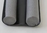 Zugluftstopper, Türdichtung Luftzugstopper 95 cm für Türen in Grau/Schwarz