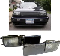 2x predné smerovky + krátke kryty v ČIERNEJ farbe pre VW Golf 3 III MK3 1991-99