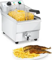 Royal Catering Elektro-Fritteuse - 6 l - 3000 W - Ablasshahn -