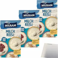 Milram Milchreis pur warum und kalt zu genießen 3er Pack (3x1kg Packung) + usy Block