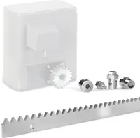 TIMBERTECH® Zahnschiene und Schraubenset - Zahnstange von ca. 105 cm aus verzinkter Stahl und passende Schrauben - Schiebetorantrieb, Schiebetor, Toröffner Zubehör, Torantrieb, Hoftorantrieb