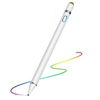Aktiver kapazitiver Stift iPad Stylus ios Android kompatibles Handy Tablet Malstift Touchscreen Stift Stylus Stift Stoffkopf universal Active Stylus Stift , Tablet-Eingabestifte Eingabestift ,weiss