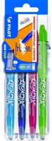 PILOT Tintenroller FRIXION BALL 07 Set2Go 4er Etui Fun