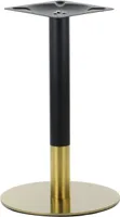 Tischgestell, Tischbeine aus Edelstahl SH-3001-5/GB, für Büro, Hotel, Restaurant, Durchmesser 45 cm, Höhe 72,5 cm, goldfarbener Edelstahl