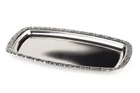 APS Tablett "SCHÖNER ESSEN" (B)380 x (T)230 mm silber