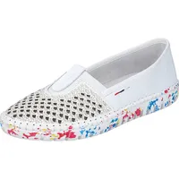 Rieker Damen Slipper weiß multi