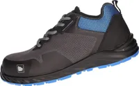 PRO FIT 142 ESD Sicherheitsschuhe S3 "Arctos L low", Metallfrei, Arbeitsschuhe, Atmungsaktiv, Kunststoffkappe, schwarz/blau, 1 Paar - Gr. 46